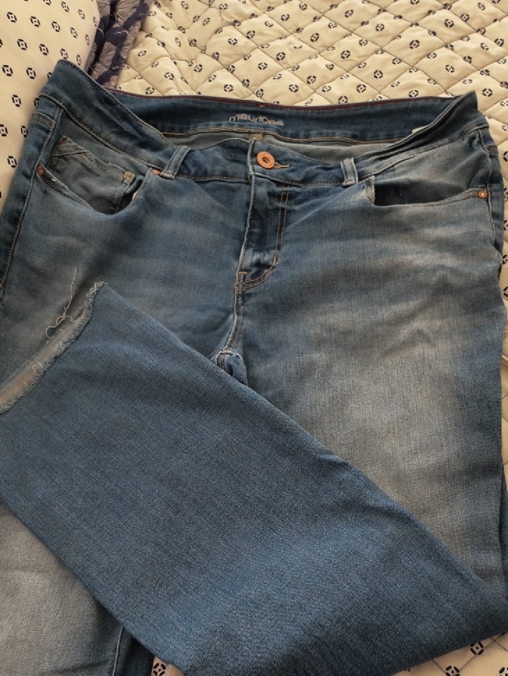 Maurices Women's Slim Boot Cut Jeans in Medium Blue Wash